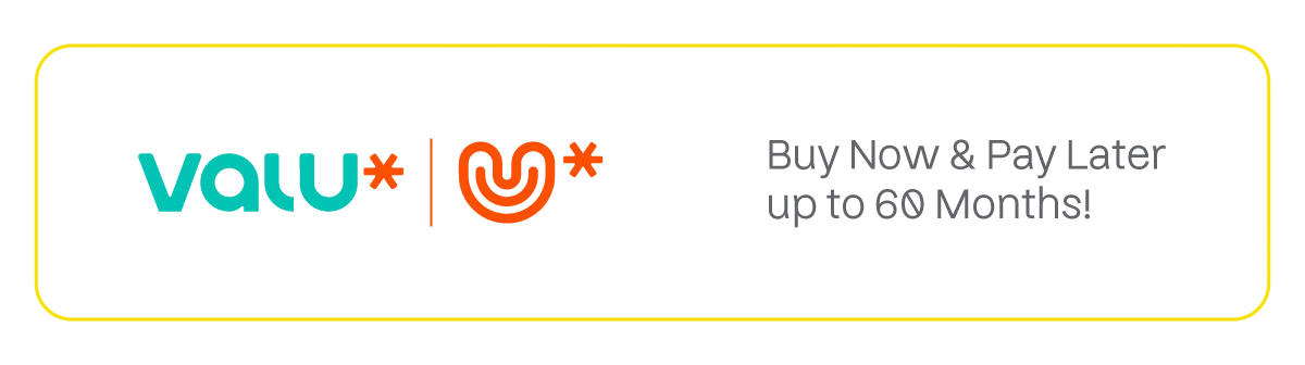 VALU - Buy Now & Pay Later up to 60 Months